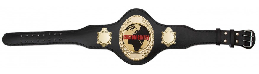 CUSTOM CHAMPIONSHIP BELT PLT286/G/CUSTOM - AVAILABLE IN 4 COLOURS